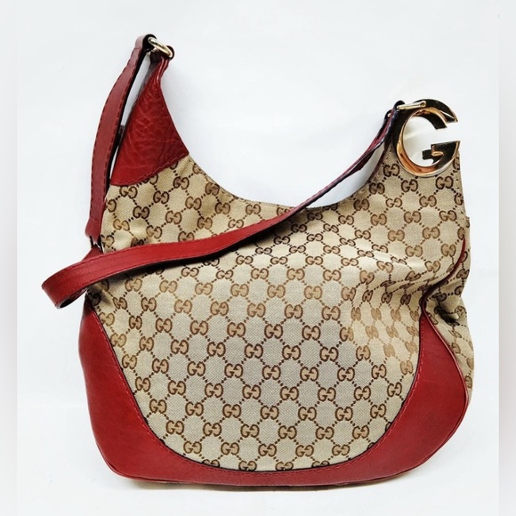 Gucci Charlotte GG Canvas & Leather Shoulder Bag - Picture 1 of 8